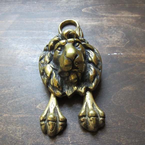 Vintage Other - Vintage Brass Lion Door Knocker